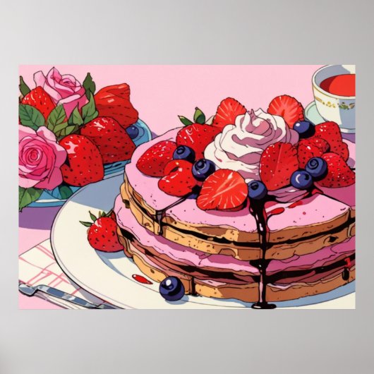 Niedliches rosa Poster (Vorne)