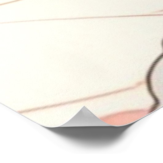 Niedliches rosa Poster (Ecke)