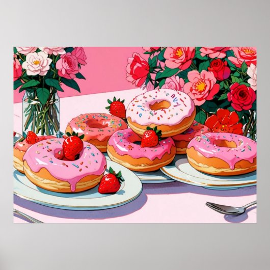 Niedliches rosa Poster (Vorne)