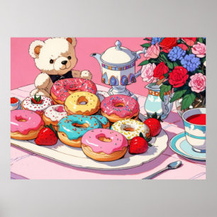 Niedliches rosa Poster