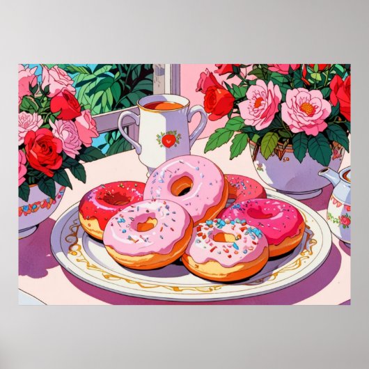 Niedliches rosa Poster (Vorne)