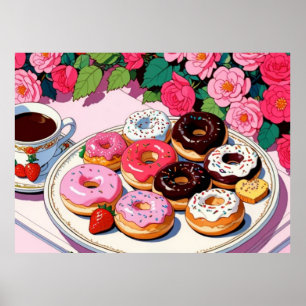 Niedliches rosa Poster