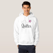 Niedliches rosa Quilter Geschenk Hoodie (Vorne ganz)