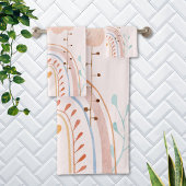 Niedliches Rosa Regenbogen Kinder Badhandtuch Set