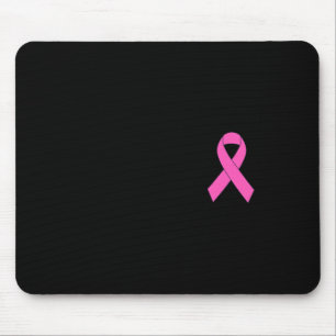 Niedliches Rosa Ribbon Brustkrebs Bewusstsein Frau Mousepad