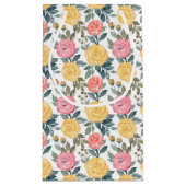 Niedliches rosa, rosa gefliestes Muster Kleine Geschenktüte (Rückseite)