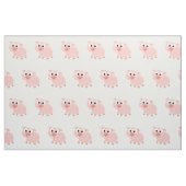 Niedliches rosa Schwein Stoff (Fat Quarter (45,7 x 55,9 cm))