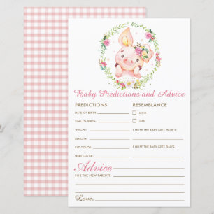 Niedliches rosa Schweinefleisch Kindervoraussagen
