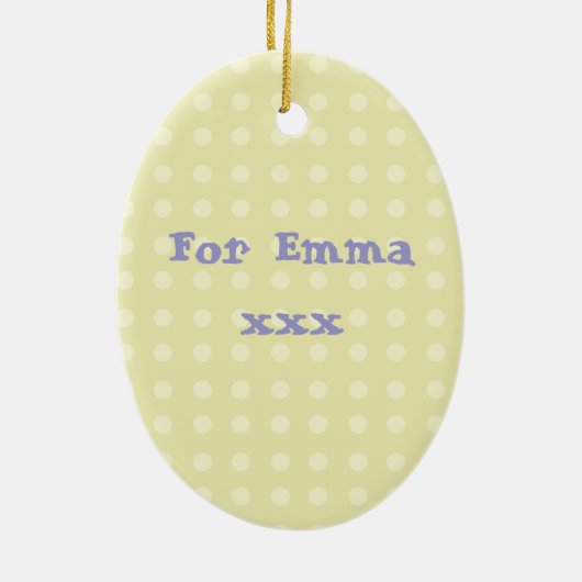 Niedliches rosa Seepferd Keramikornament (Hinten)