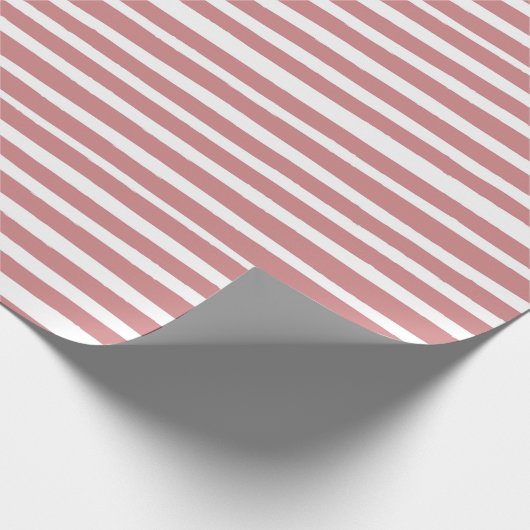 Niedliches, rosa skandinavisches Weihnachtswackelp Geschenkpapier (Ecke)