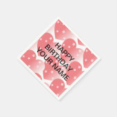 Niedliches rosa Sternenmuster Serviette (Ecke)