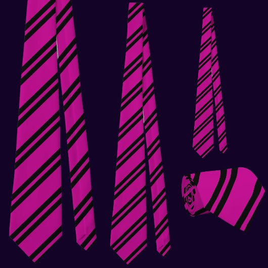 Niedliches rosa Streifen Muster Krawatte