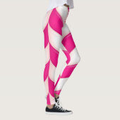 Niedliches rosa süßes Zuckerstange-Muster Leggings (Rechts)