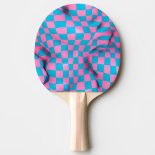 Niedliches rosa und blaues Abstraktes Prüfplatinen Tischtennis Schläger
