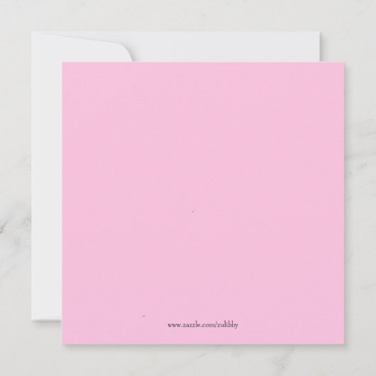 Niedliches Rosa und blaues Schmetterlingsgeschlech Einladung (Rückseite)