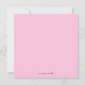 Niedliches Rosa und blaues Schmetterlingsgeschlech Einladung (Rückseite)