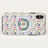 Niedliches Rosa und blaues Weihnachtslied Case-Mate iPhone Hülle (Rückseite (Horizontal))