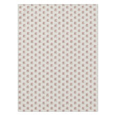 Niedliches rosa und cremefarbenes Kakao-Muster Tischdecke (Vorderseite)