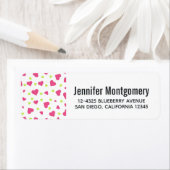 Niedliches rosa und grünes Herz-Kreislauf-Muster (Insitu)