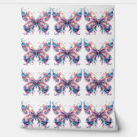 Niedliches rosa und Lila Muster - Schmetterlinge