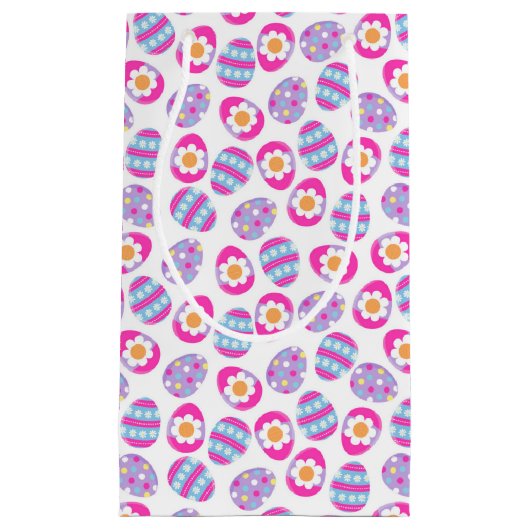 Niedliches rosa und Lila Ostereier Muster Kleine Geschenktüte