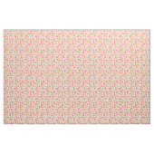 Niedliches rosa und orangefarbenes Apfelmuster Stoff (Yard (91,4 cm))