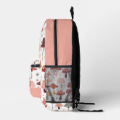 Niedliches Rosa- und Rot-Pilzmuster Bedruckter Rucksack (Rechts)