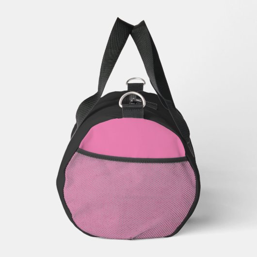Niedliches Rosa und Schwarz Hallo wunderschönes Zi Duffle Bag (Rechts)