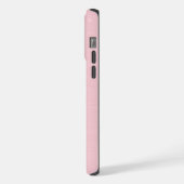 Niedliches Rosa und türkisfarbenes Weihnachtself iPhone Hülle (Linke Seite)