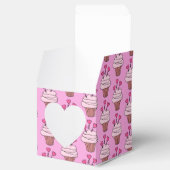 Niedliches Rosa und Weiße Kuchen Herz Geschenkschachtel (Geöffnet)