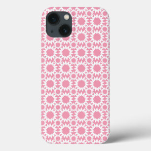 Niedliches rosa und weiße Sterne Blume Muster Case-Mate iPhone Hülle