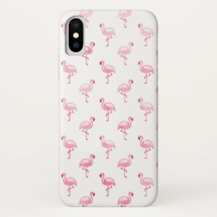 Niedliches rosa und weißes Flamingo-Muster Case-Mate iPhone Hülle