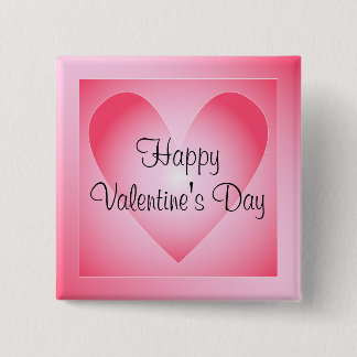 niedliches rosa und weißes Herz Button