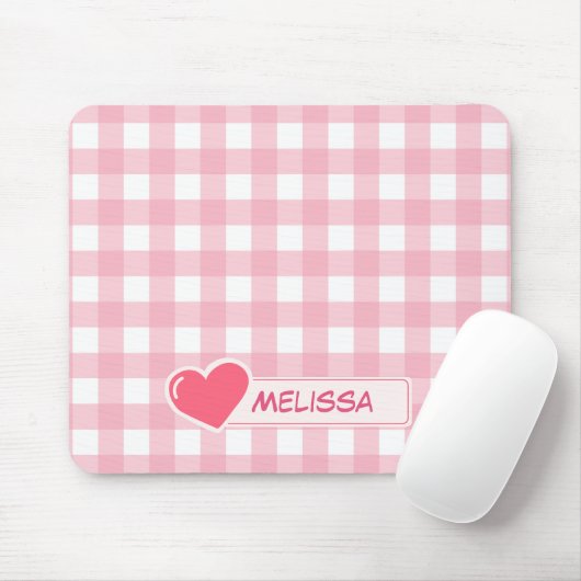 Niedliches rosa und weißes Karton Mousepad (Mit Mouse)