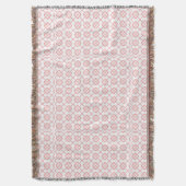 Niedliches rosa und weißes Muster Decke (Vorderseite Vertikal)