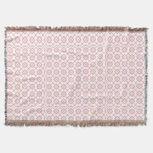 Niedliches rosa und weißes Muster Decke (Vorderseite)