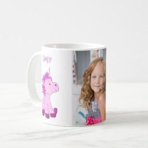 Niedliches Rosa Unicorn Foto Kaffeetasse