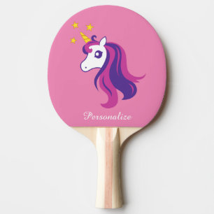 Niedliches rosa UnicornTischtennis Ping pong Tischtennis Schläger