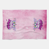 Niedliches rosa Zuckerpflaumen-Fee-Küchen-Tuch Handtuch (Horizontal)