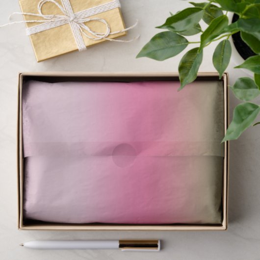 Niedliches rosafarbenes, glänzendes Gewebepapier Seidenpapier (Geschenk)