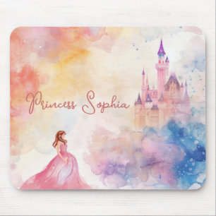 Niedliches rosafarbenes Schloss Mousepad