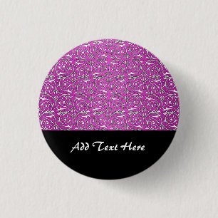 Niedliches, rosafarbenes Weinmuster Button