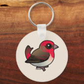 Niedliches Rosefinch Schlüsselanhänger (Rückseite)