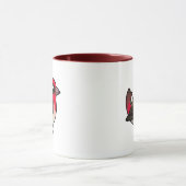 Niedliches Rosefinch Tasse (Zentrum)