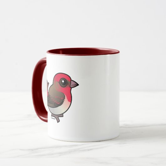 Niedliches Rosefinch Tasse (Vorderseite Links)