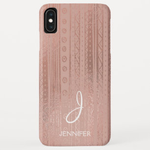 Niedliches Rosen-Goldfolie Boho Stammes- Case-Mate iPhone Hülle