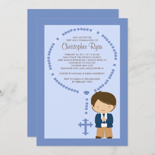 Niedliches Rosenbeet-erstes Einladung (Vorne/Hinten)