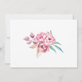 Niedliches Rosengolf-Foto Einladung (Rückseite)