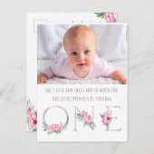 Niedliches Rosengolf-Foto Einladungspostkarte (Vorne/Hinten)