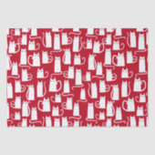 Niedliches Rot und Weiß Seidenpapier (Vorderseite)